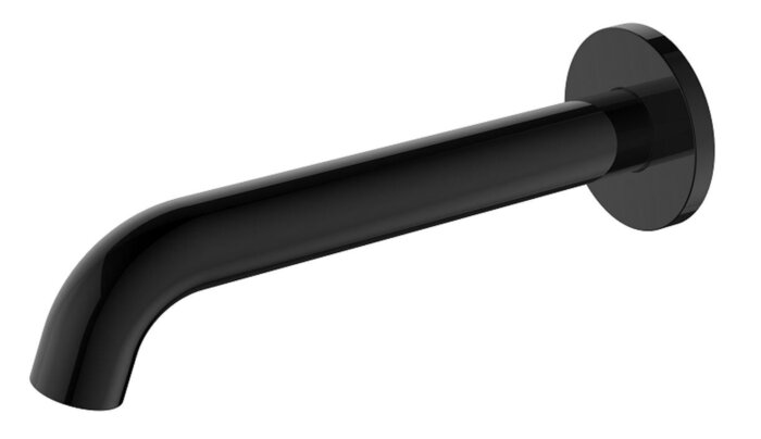 Regn losse wand uitloop 18cm gun metal black PVD