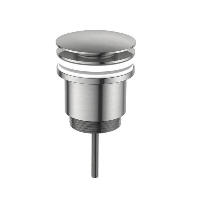 Regn pop-up wastafelafvoerplug - geborsteld nikkel PVD