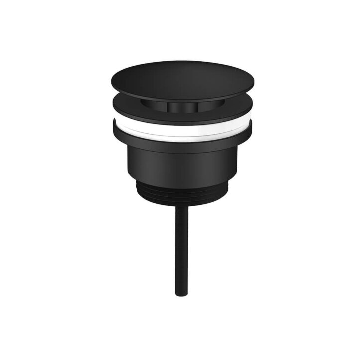 Regn vaste wastafelafvoerplug - mat zwart