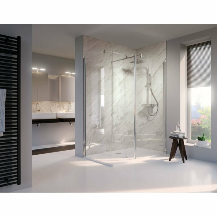 HSK RenoDeco Paneel Aluminium Marmer Classico-Wit 100x255cm