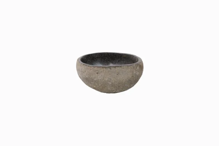 Natuurstenen Waskom Fontein-riviersteen-27x23x13