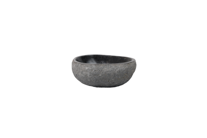 Natuurstenen waskom Teakea 29x23x13 cm - uniek, natuurlijk en compact badkamerdesign
