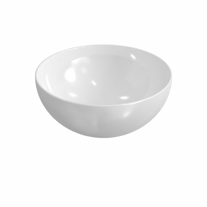 Blinq Couleur opzetwastafel rond 40cm rond - glans wit
