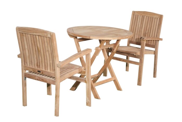 Ibiza set van 2 met klaptafel 70 cm 