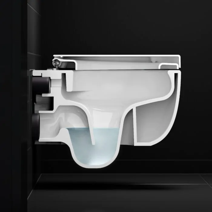 Clou - Hammock Randloze Wandtoilet 56cm, Mat Wit Keramiek