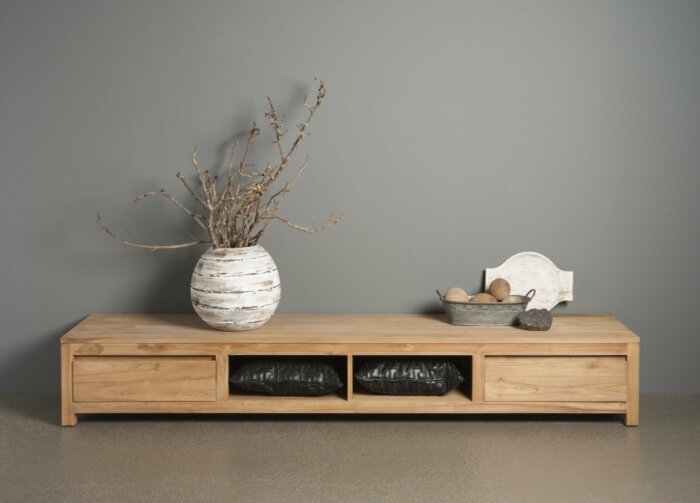 Corona | Teak TV meubel | 240x50x37 - TWR-JN0226