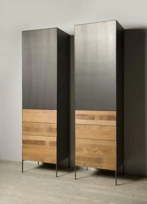 Pandora Cabinet 55x45x184 | 1 deur rechts + 3 laden - TWR-MX0016