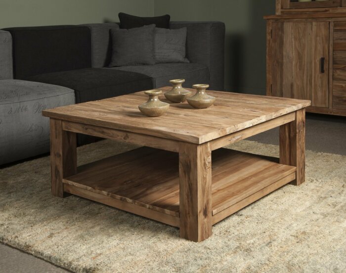 Lorenzo | Teak Salontafel | 100x100x45 - TWR-SS0866