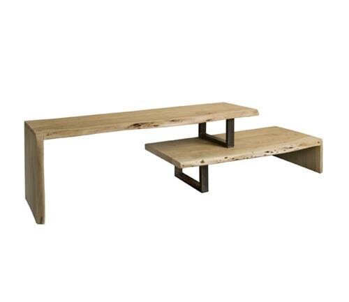 Urbania 2 Lagen TV Meubel Acacia | 140x40x47 - 110x52x24 | Top 4 - TWR-SG0021
