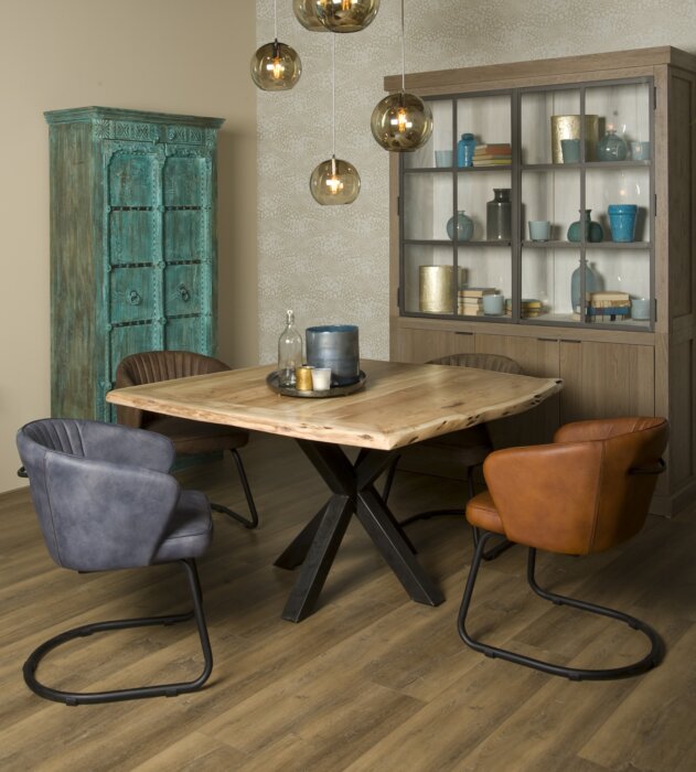 Soria Acacia Boomstamtafel | 150x150 | 4 blad - TWR-SG0064
