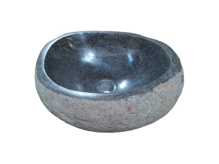 Natuurstenen Waskom Riviersteen 36 x 33 x 15 cm