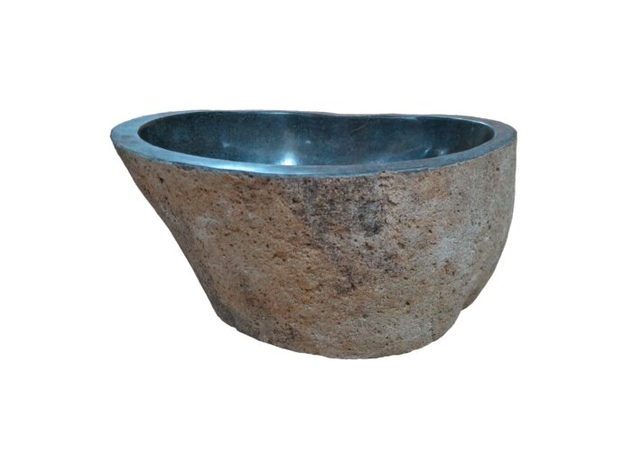 Natuurstenen Waskom Riviersteen 35 x 28 x 16 cm
