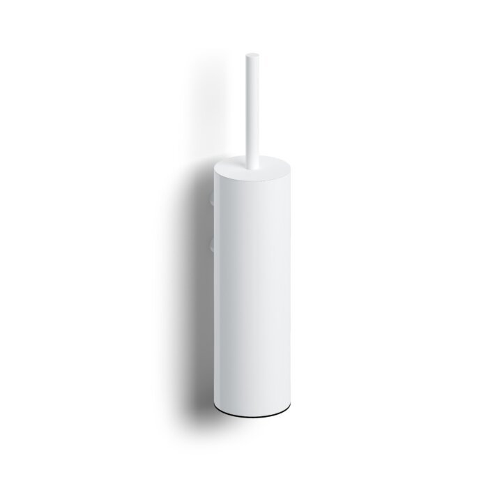 Clou - Sjokker Toiletborstelgarnituur, Wandmodel, Mat Wit Poedercoating