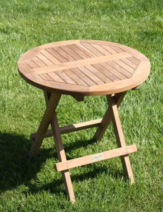 Balkony tuinset | Rond klaptafeltje met 2 Windsor Tuinstoelen - ST016-ST036