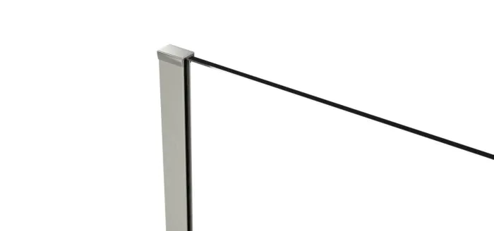 Van Rijn Products ST01MGS inloopdouche met satijnband 30cm chroom - zonder stabilisatiestang