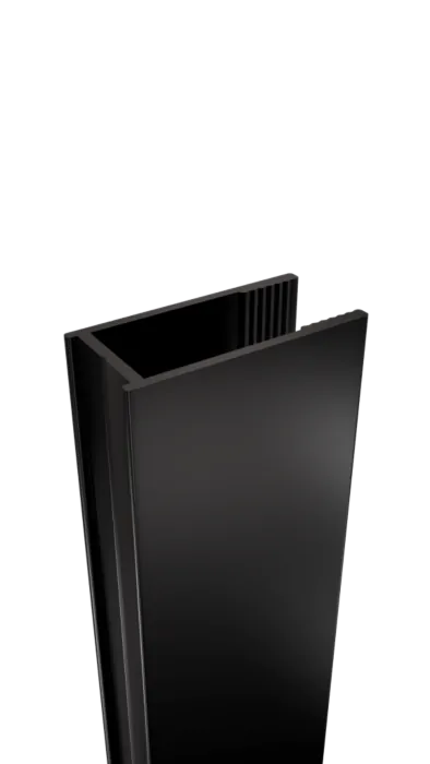 Van Rijn Products ST01ZWM inloopdouche 90cm zwart