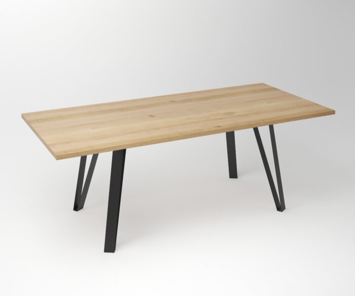 Eiken Tafel 3 cm Tafelblad | 246 Quatro Frame - Teakea.nl