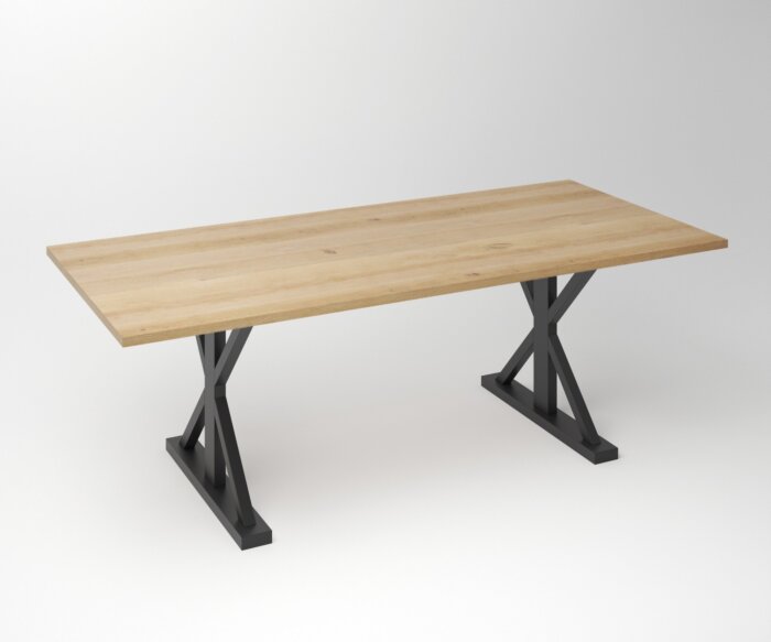 Eiken Tafel 3 cm Tafelblad | Laura Fineline Frame