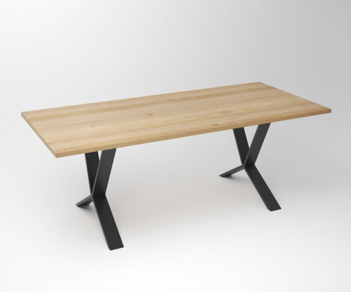 Eiken Tafel 3 cm Tafelblad | X Special Frame - Teakea.nl