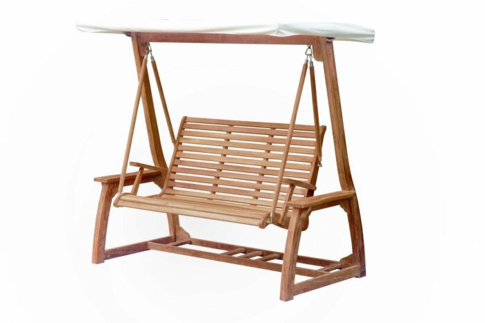 Teak Schommelbank | 2/3-zits | 120 Breed - SB 044 - 120 cm