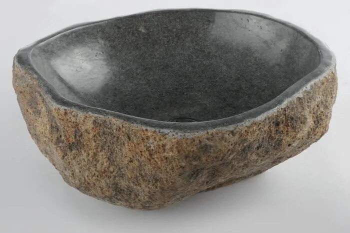 Teakea Rivierstenen Waskommen  38 <> 45 cm | Magazijn Uitverkoop