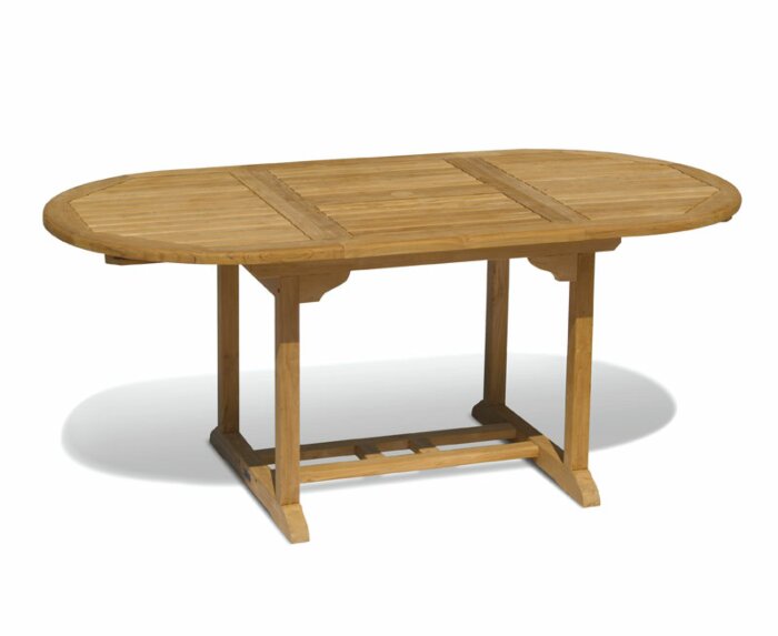 Uitschuifbare Tuintafel | Ovaal | 150 <> 200 x 100 x 75 ( H )  - ST 003