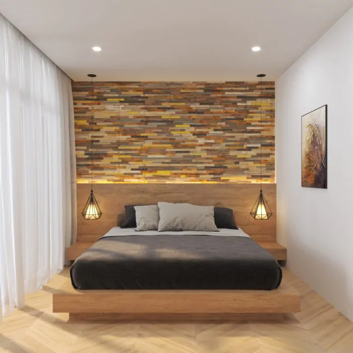 1 Doos Teakhout | Boheems | 10 panelen = 1 m2 