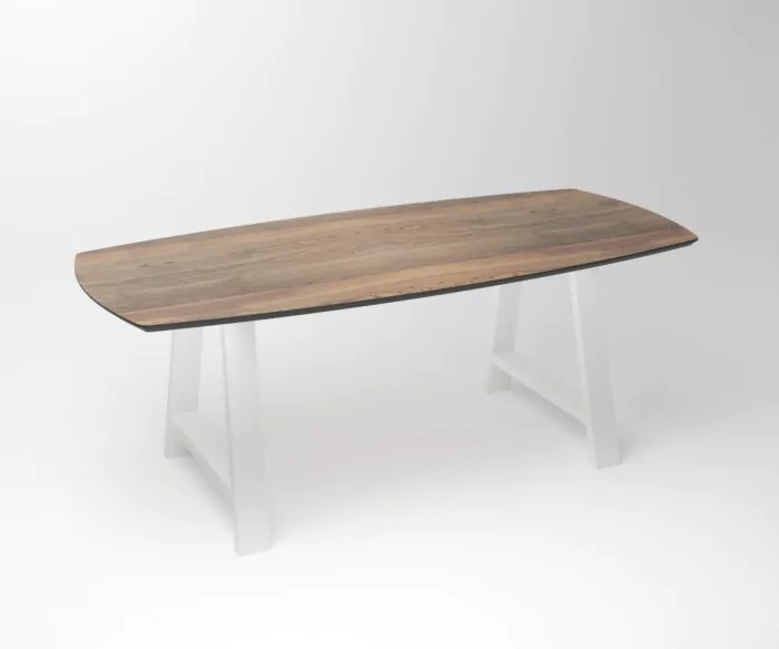Notenhouten eettafel Duncan | 2-A ( SHR ) Fineline Frame White