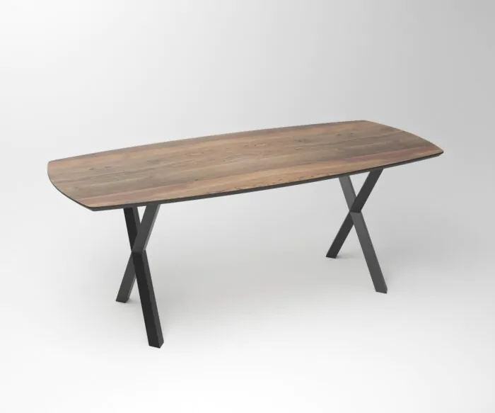 Notenhouten eettafel Duncan | 2-Fantasy X Frame
