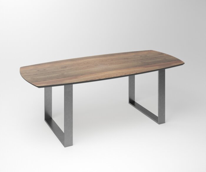 Notenhouten eettafel Duncan | 2-U Exclusive Stainless Steel Frame