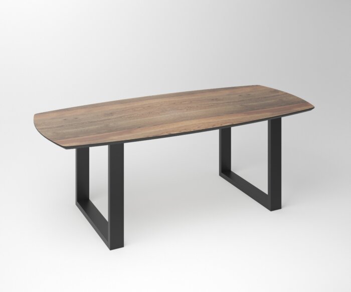Notenhouten eettafel Duncan | 2-U Fineline Frame Black