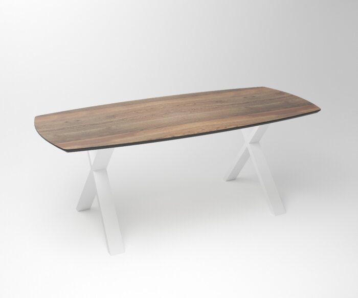 Notenhouten eettafel Duncan | 2-X Fineline Frame White