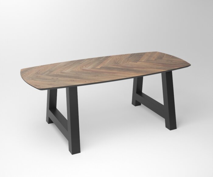 Notenhouten eettafel Tusk | 3-A ( SHR ) Frame Black