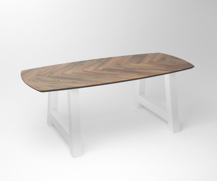 Notenhouten eettafel Tusk | 3-A ( SHR ) Frame White