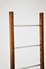 Decoratie ladder Teakhout met RVS Stijlen | Rustiek Teak | 50x5x175