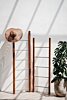 Decoratie ladder Teakhout met RVS Stijlen | Rustiek Teak | 50x5x175