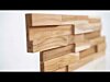 3D Plakhout Teak Naturel | Houten Wandpanelen Wall Cladding Natural Teakwood
