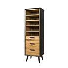 Bresso Boekenkast | 3 Laden | 55x45x174 - TWR-BM0274