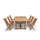 Summer Teak Tuinset | Uitschuif Tafel met stoelen  - FA092+FA001(tenerif)