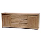 Corona Dressoir Breed | Teak Dressoir Kast | Strakke lijnen | 220 x 45 x 90 (H)