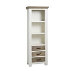 Parma Boekenkast | Wit | 3 Laden | 70x40x195 - TWR-MC0103