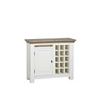 Parma Wijnkast | Wit | 1 Deur | 1 Lade | 104x40x90