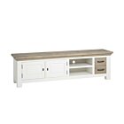 Parma TV Meubel | Wit | 2 Deuren | 2 Laden | 190x40x55