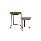 Iron Bijzettafel set van 2 | 49x49x62 - TWR-MG2578