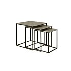 Iron Bijzettafel set van 3 | 58x58x62 - TWR-MG8456-ABC