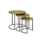 Iron Bijzettafel set van 3 | 64x64x63 - TWR-MG8458-ABC