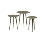 Alu BIjzettafel set van 3 | 47x47x52 - TWR-MG9354