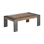 Novara | Salontafel Teak met Staal | 135 x 75 x 45 cm
