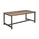 Venetië | Industriële Teak Eettafel met Stalen Frame | 180 x 100 x 78 cm