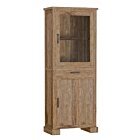 Lorenzo | Teak Vitrinekast | 75 x 40 x 190 (h) cm
